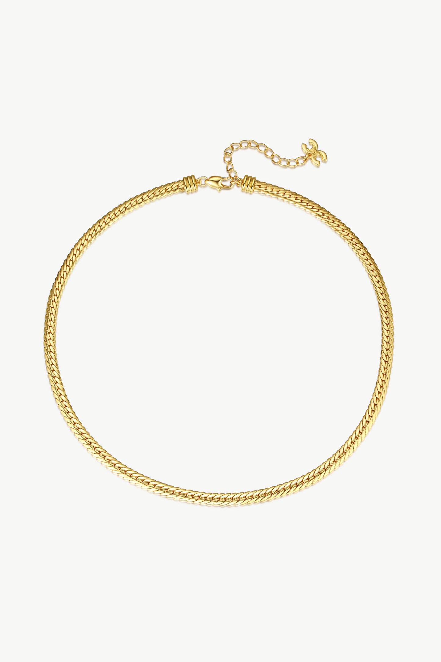 Gold Classic Herringbone Necklace